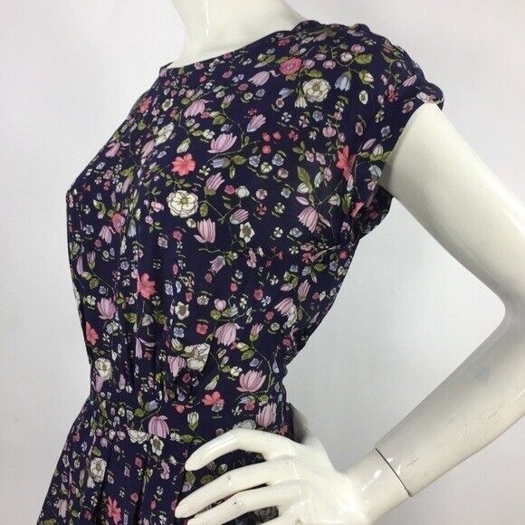 Rebecca Taylor Floral Tapestry Print Silk Dress - Picture 9 of 12